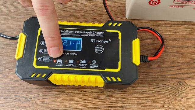 Импульсное Зарядное устройство для аккумулятора c Алиэкспресса RJ Tianye 12V Десульфатация. AGM,GEL