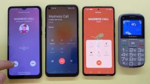 Two Samsung Galaxy A02 A51 Vs OPPO A54 and MAXVI B5 / MADNESS Incoming Call & Outgoing Call