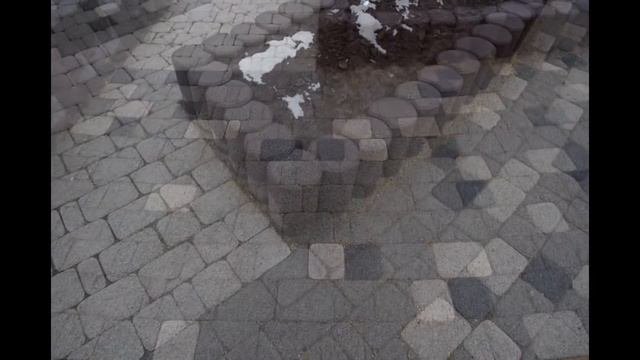 Цветная брусчатка , неожиданные решения . Мостовая Ру .
