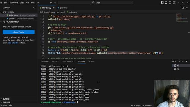 Устанавливаем Kubernetes через Kubespray. Готовим инфру для установки Gitlab и реализации cicd