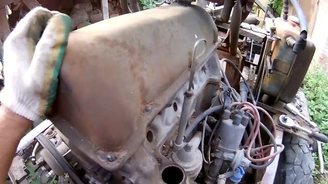 Самодельный погрузчик (ремонт двигателя) смотреть онлайн