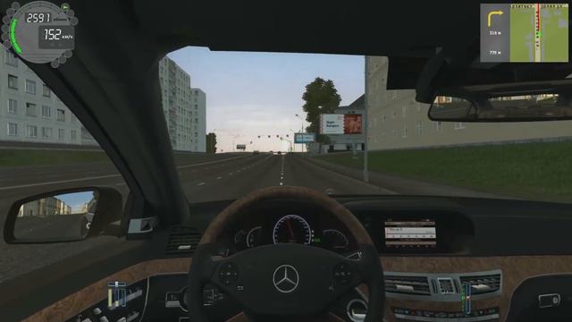 City Car Driving - Mersedes Benz W221 S65 AMG смотреть онлайн