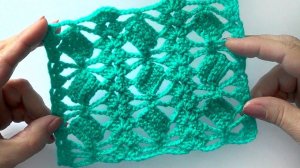 Ажурный узор с повернутыми прямоугольниками