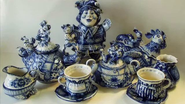 Гжельская керамика смотреть онлайн