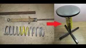 Не выбрасывайте старые стойки от автомобиля! Интересная самоделка из стоек и металлолома.mp4
