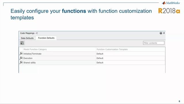 Embedded Coder Data, Function, and File Customization - Coder Summit 2018