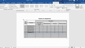 Как выделить внешние границы в таблице в MS Word?