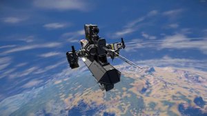 Space Engineers корабль с движками на роторах
