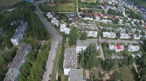 Поселок Поволжский - вид с высоты.
