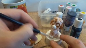 Как слепить щенка Скай из сахарной мастики. Щенячий патруль