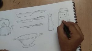 utensils drawing