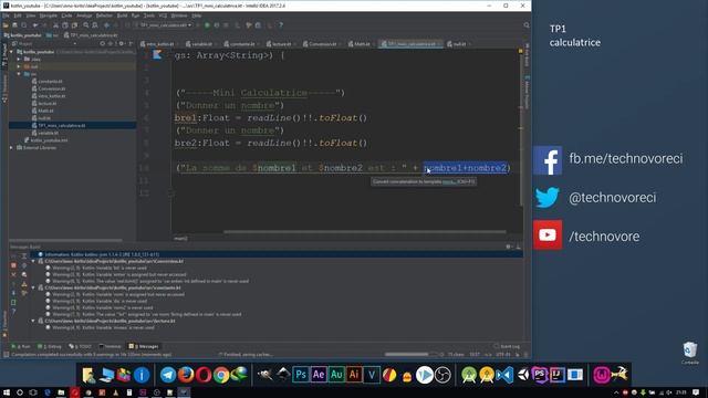 Apprendre a programmer avec kotlin 08 TP1 Calculatrice смотреть онлайн