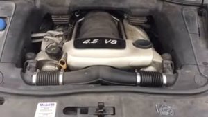 Работа двигателя M48.00 Porsche Cayenne S 4.5 бензин