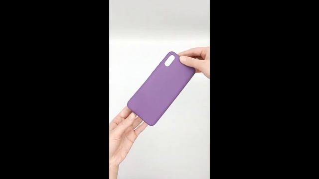 Силиконовый чехол для Redmi 9а сиреневый смотреть онлайн