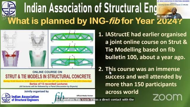 Webinar - Launching of Indian National Group of fib (ING-fib) on February 07, 2024