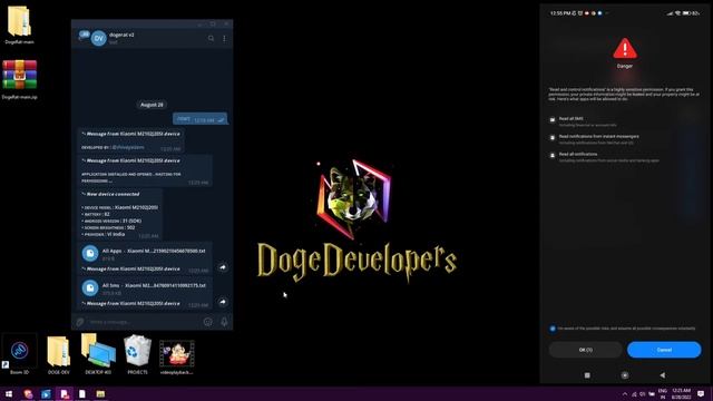 DogeRAT Project setup on Windows 10. смотреть онлайн