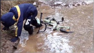 off-road на велосипедах _ упал _ -2 градуса на улице