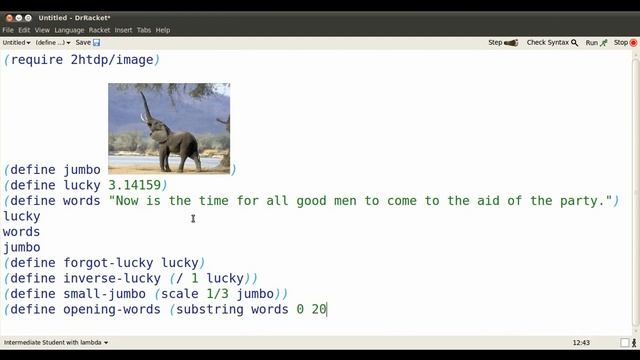racket definitions video 1/4 --- domesticate values смотреть онлайн