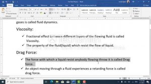 1st Year Physics | Fluid Dynamics | Bahauddin Zakria School Dani