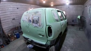 покраска шевроле-нива. BODY 955 TOUGH LINER