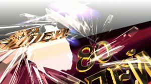 Заставка футаж Юбилей 80 #02