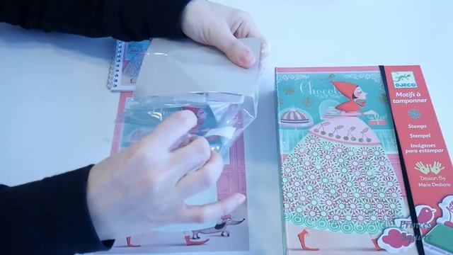 DJECO Stamps Art Set - An Elegant Parade (DJ08793) Unboxing смотреть онлайн