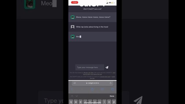 CatGPt - What if ChatGPT were a cat? #ai