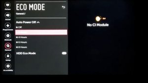 LG TV Eco Mode / Auto Power Off. webOS