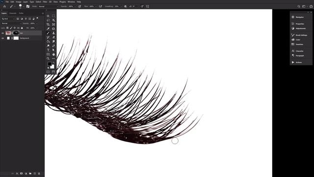 How to Make an Eyelash Brush in Photoshop смотреть онлайн