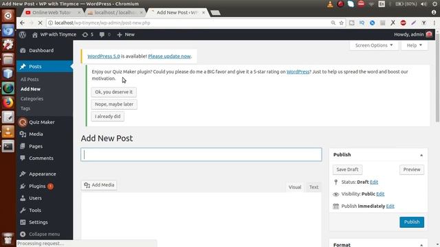 Learn Wordpress Plugin with Tinymce Editor Beginners Tutorial (#1) Introduction about functionality