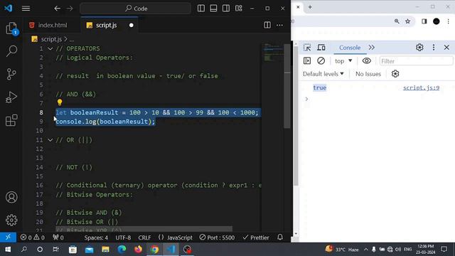 Javascript Tutorial: Part #13 - Logical Operators