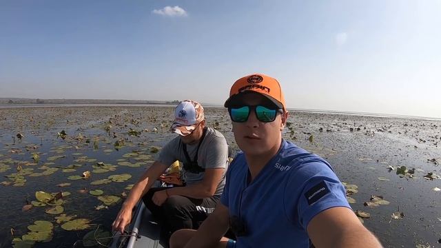 КРУПНЫЙ КАРАСЬ НА ПОПЛАВОК. Ловля с лодки в кувшинках с каналом @rybatskiye_budni