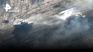 Два танка Т-90М в бою с боевиками: в сотне метров от врага -  детали ведения боя с коптера