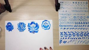 Гжель приёмы росписи.mp4