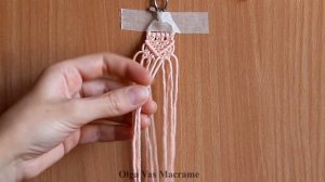 Macrame Keychain Tutorial | Macramé Llavero | Макраме брелок | Макраме схемы | Macrame Pattern