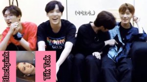 Ateez reaction Blackpink tik tok video from
