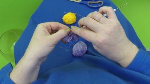 Вязание крючком. Цветы анютины глазки