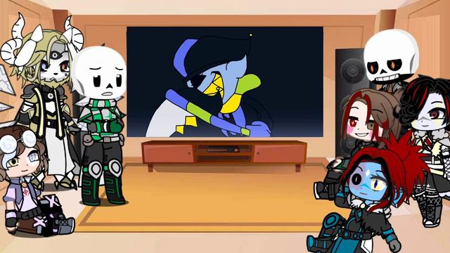 HelixTale reacts to sans vs jevil UnderTale au смотреть онлайн