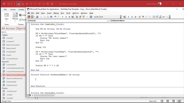 How to Build a Random Name Generator in Microsoft Access VBA смотреть онлайн