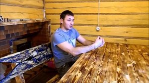 Мебель с узорами Лихтенберга,для бани