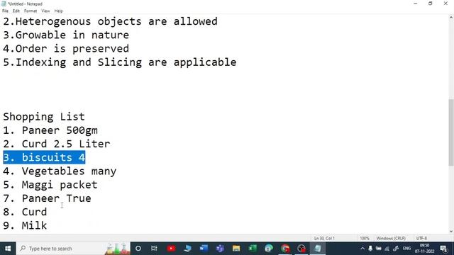 6. List Data Type | Int, Float, Str, Bool| Python for All | For Complete Beginners