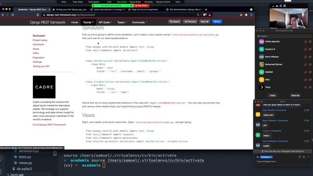 Django (3.2) and Django REST Framework (3.12): API development for Absolute Beginners
