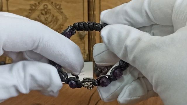 Браслет из аметиста со львом, заказать https://www.livemaster.ru/item/47752580