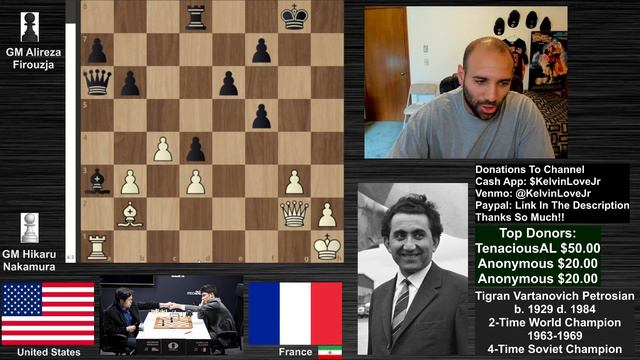 Hikaru Nakamura vs Alireza Firouzja. 2022 St. Louis Rapid & Blitz Round 2. Forced Trades! смотреть онлайн