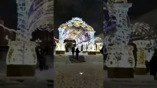 Скоро Новый год🎄Предновогодняя Москва//Прогулка//Путешествие в Рождество🎄❄⛄