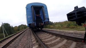 Догнал вагон. Ходовые тормозные испытания. HD Running brake tests