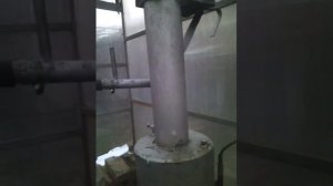 Работа котла на отработке