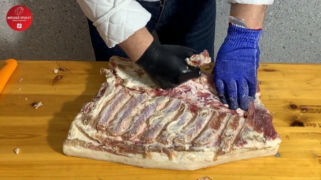 Холодное копчение мяса.  Технологически правильный рецепт сухого посола свиной грудинки
