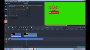 КАК В MOVAVI НАЛОЖИТЬ ВИДЕО НА ВИДЕО, работа с хромакеем