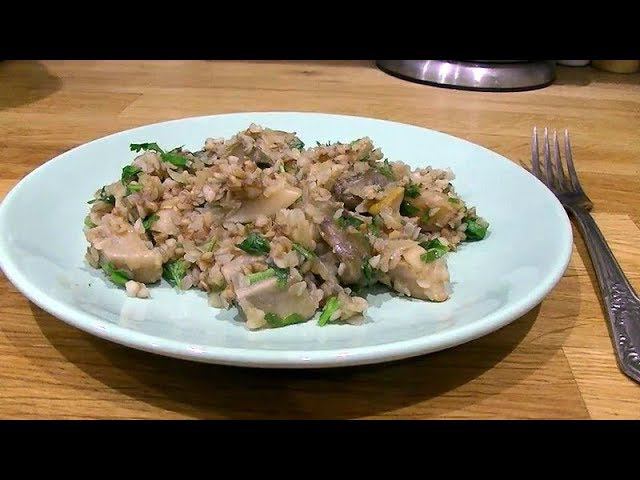 Гречка с грибами и луком (Гречотто) Постное блюдо